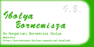 ibolya bornemisza business card